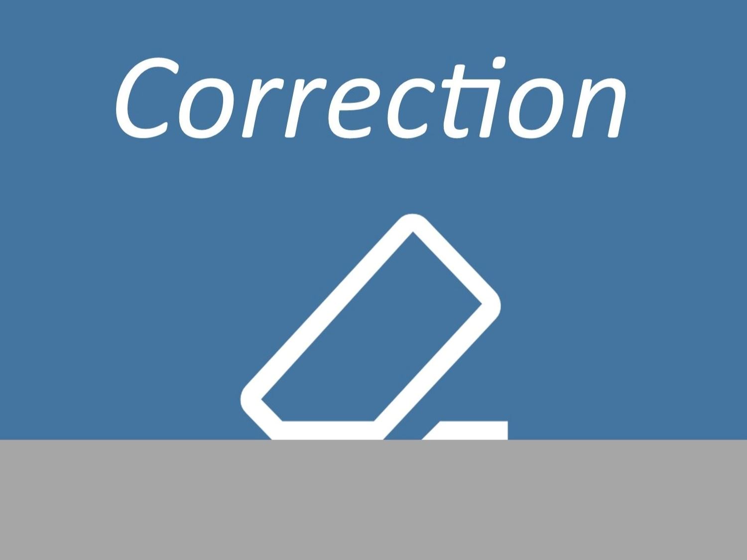 correction eraser