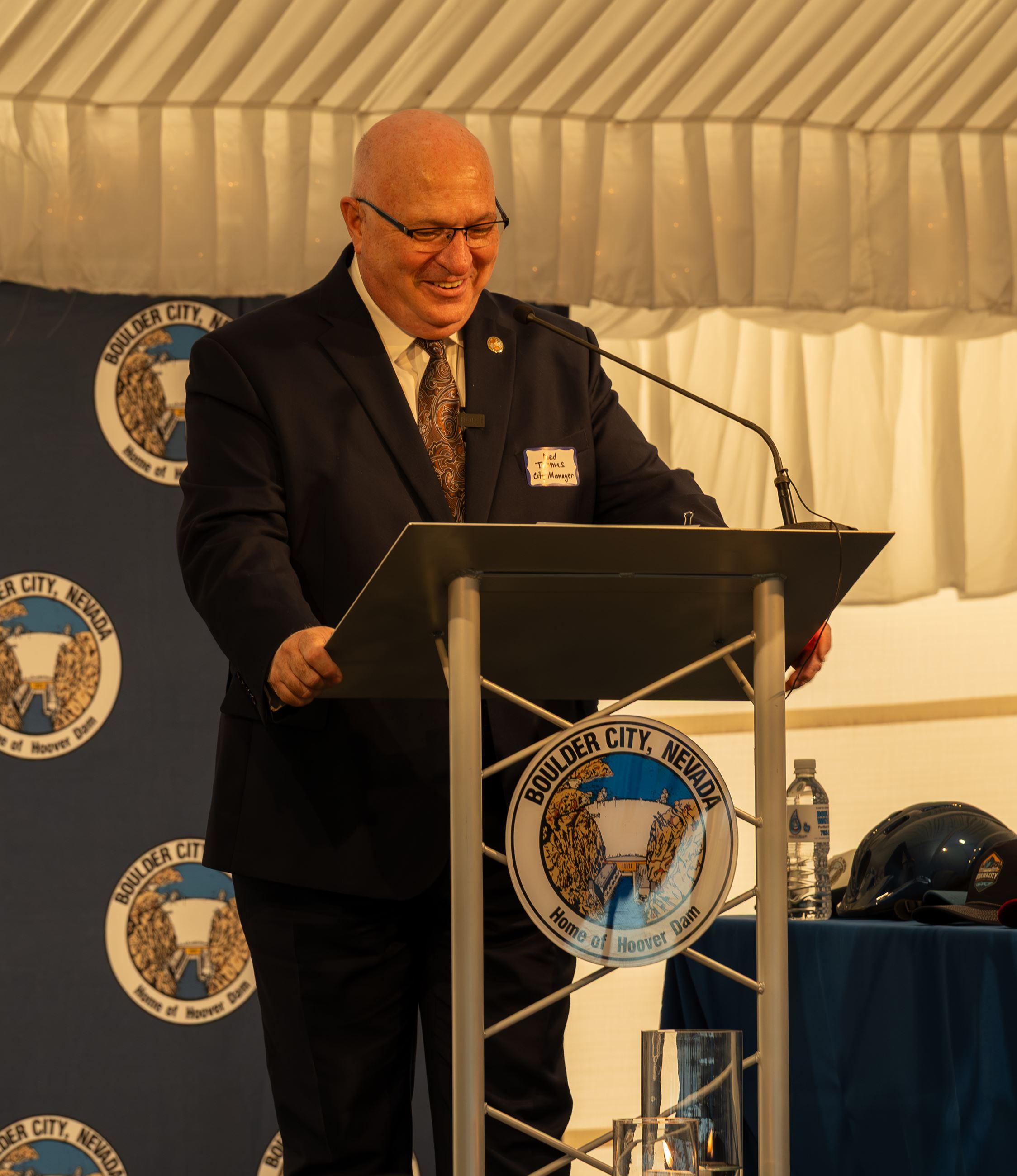 2026 State of the City (88) Photo of City Manager Ned Thomas at podium